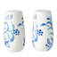 Fitz And Floyd Sicily Blue Serve Bowls And Salt And Pepper Set