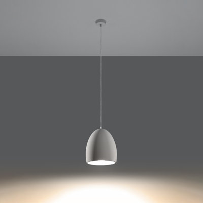 Ballymeade 1 - Light White Dome Pendant