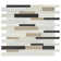 Reign Natural Stone and Glass Beveled Tile Mosaic Sheet