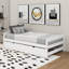 Lit plateforme simple avec lit gigogne-1940174813
