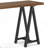 Sawhorse - Solid Walnut Veneer And Metal Console Sofa Table - Walnut