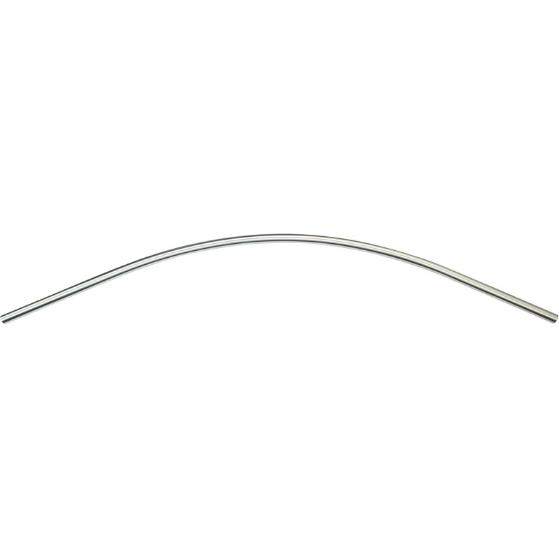 Standard Curved Satin Stainless Steel Shower Rod, 5 Feet