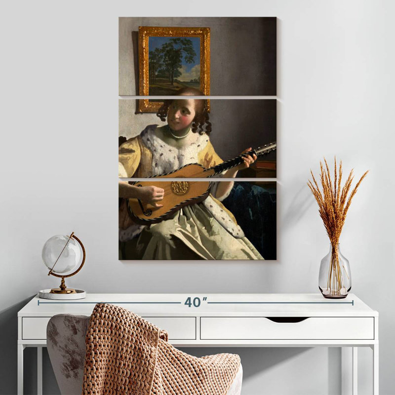 Abarca, le joueur de guitare, H 32 po x l 20 po