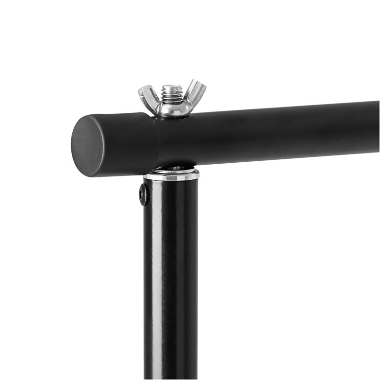 Ensemble de support de fond réglable 8,5 pi x 10 pi - Support de fond en acier au carbone robuste avec 7 barres transversales pour la photographie de mariage, de fête et de studio