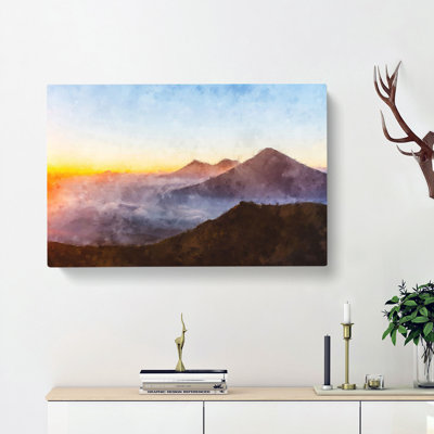 Over The Volcano In Guatemala - Wrapped Canvas
