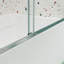 Porte de douche à dérivation, porte coulissante, avec verre trempé de 1/4 po-121415748
