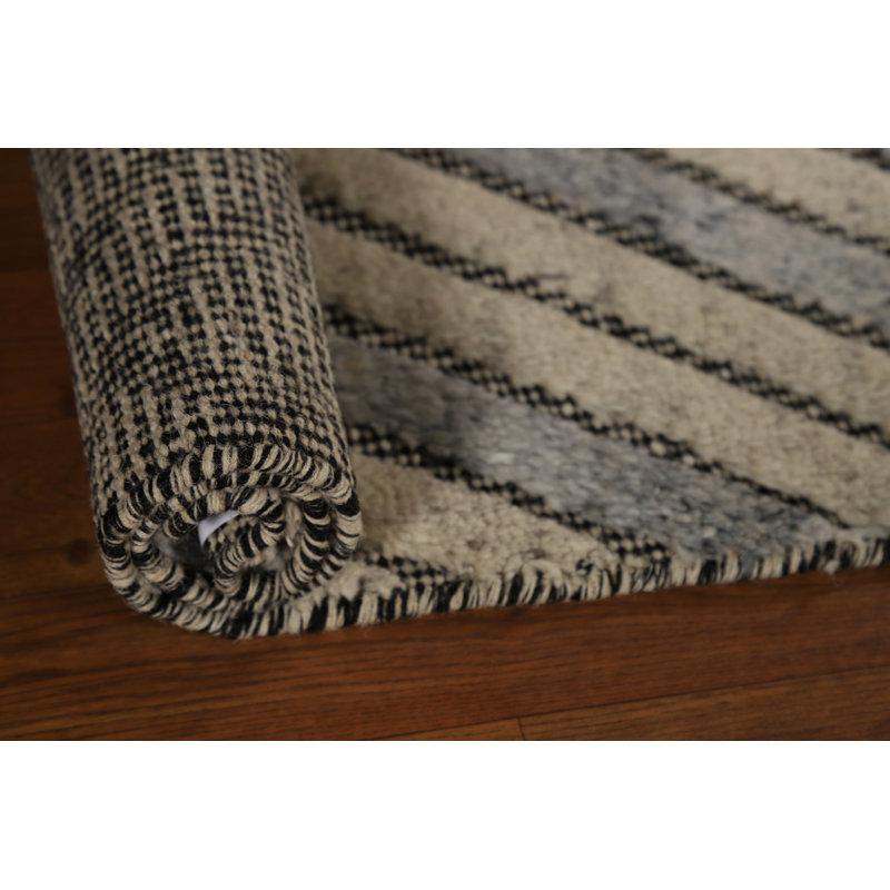 Tapis indien à motif géométrique 2x3