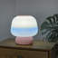 Lampe de table à DEL à champignon en plastique 10 po-88025849-88025850