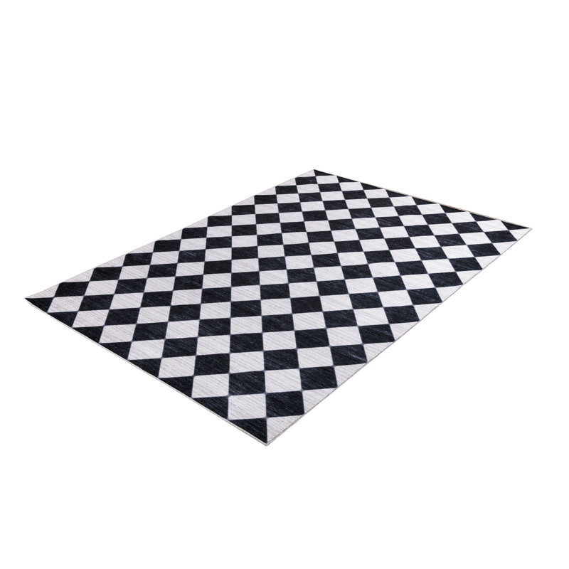 Jarrel Checkered Indoor Rug, Rectangle 4' x 6'