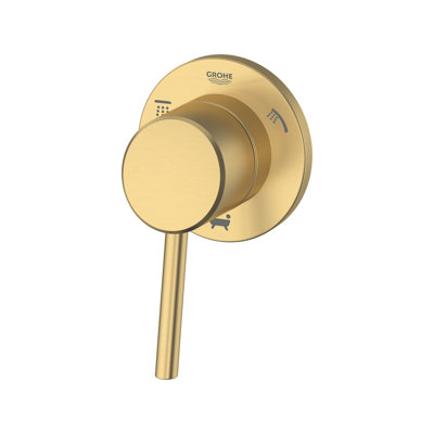 Garniture de robinet de douche à inverseur à 3 voies à poignée simple Concetto ™