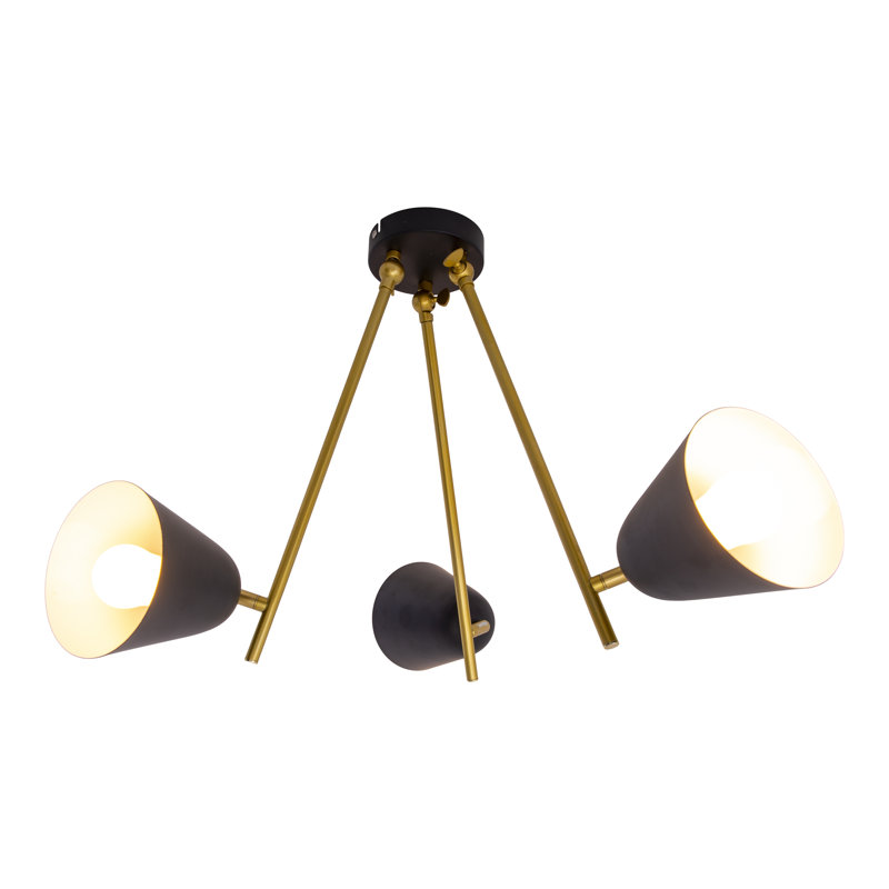 3 - Light Gold Cone Pendant