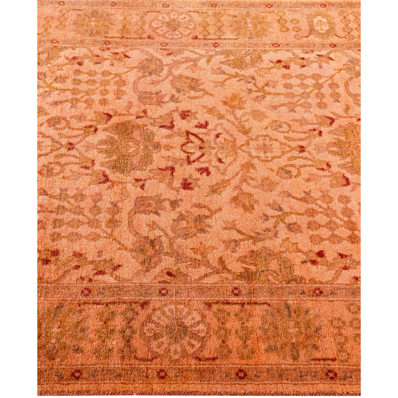 Overdyed One-of-a-Kind 3' 1" x 5' 4" Hand Knotted Area Rug