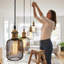 Decorative Light Bulb Rose Gold Metal Cage Cylinder LED E27 Base 5W (Equivalent 50W) Dimmable 2200K Warm White Vintage Edison Home Kitchen Restaurant Lighting - 230V-126016143