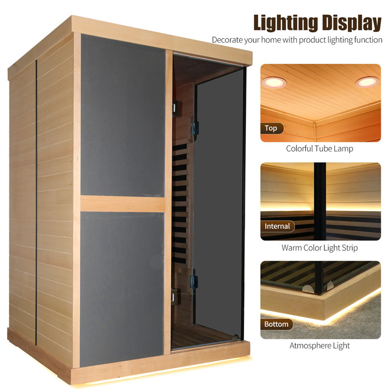 Double Person V-Shaped Far Infrared Sauna Room