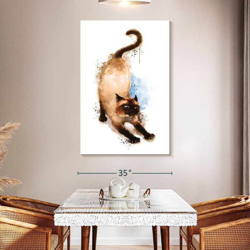 Siamese, 51" H x 34" W