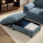 Chenille Armchair With Ottoman-541482797