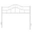 Tête de lit grand en métal Anary, hauteur réglable, tête de lit grand incurvée en acier uniquement pour la chambre à coucher, conception à volutes de ferme, cadre à fixer, assemblage facile, blanc-767126341-767126343