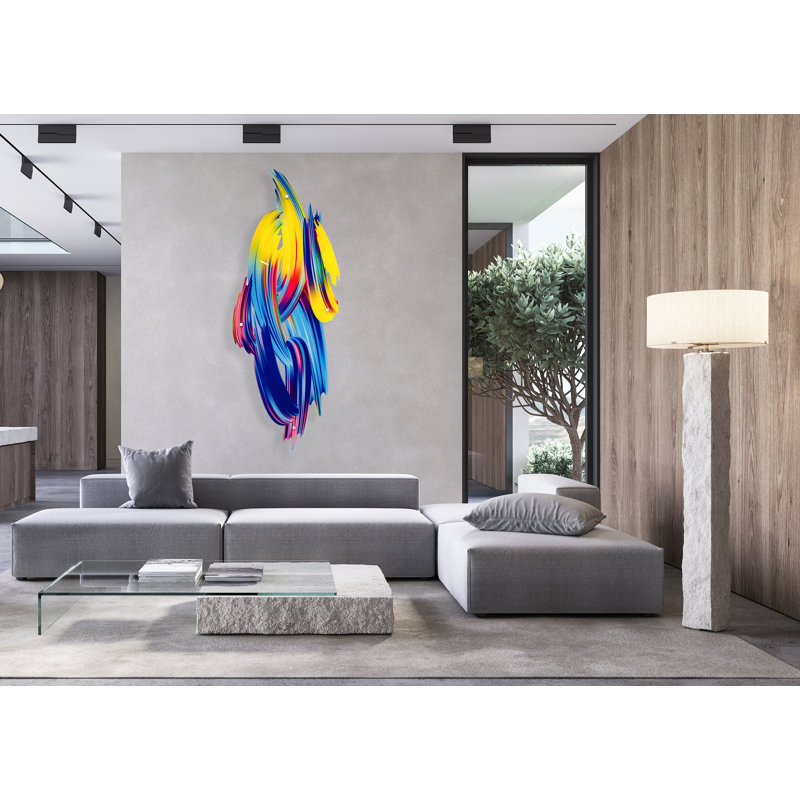 Décoration murale brosse, H 80 po x l 32 po x P 1,25 po