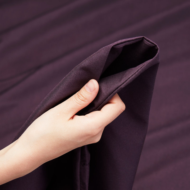 Ensemble de draps luxueux en microfibre, Mauve aubergine, Double