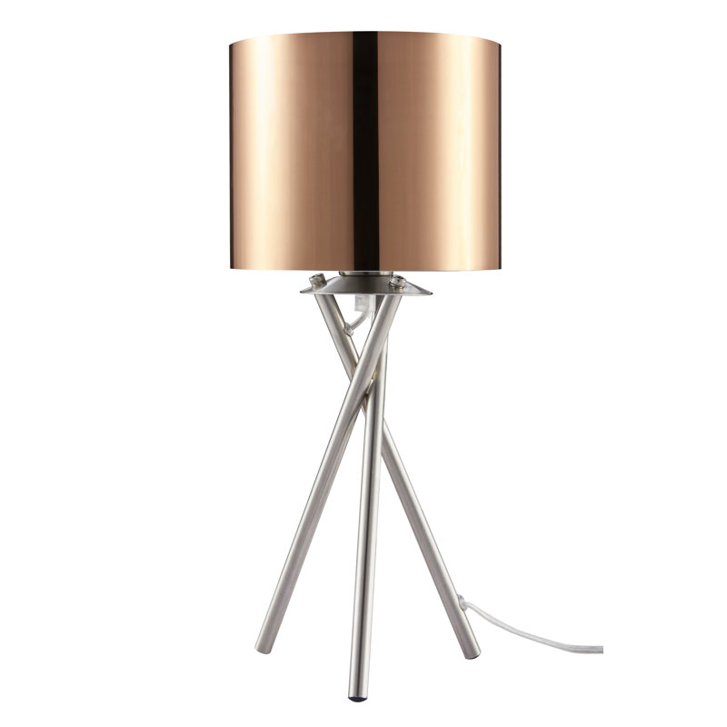 Lampe de table à trépied 15 po Amice, Cuivre
