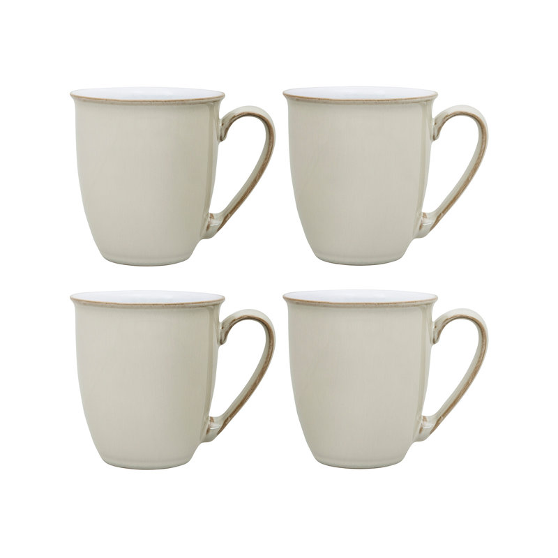 Linen Set of 4 Coffee Beakers/Mugs