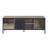 Rustic Oak and Black 1-Drawer TV Stand