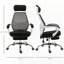 Fauteuil de bureau en filet haut dossier pivotant inclinable Fauteuil de bureau d'ordinateur Repose-pieds escamotable Appui-tête Accoudoirs rembourrés