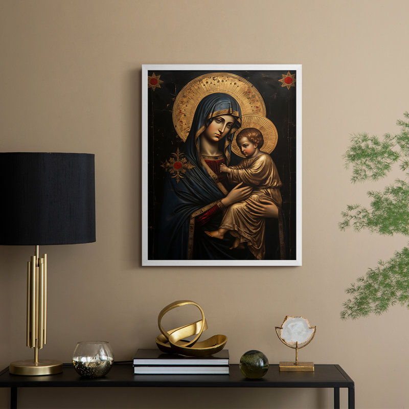 Série Religious C III - reproduction encadrée de qualité supérieure - prête à être accrochée - aucun clou requis
