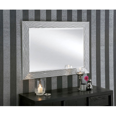 Tyrol Wood Flat Wall Mirror