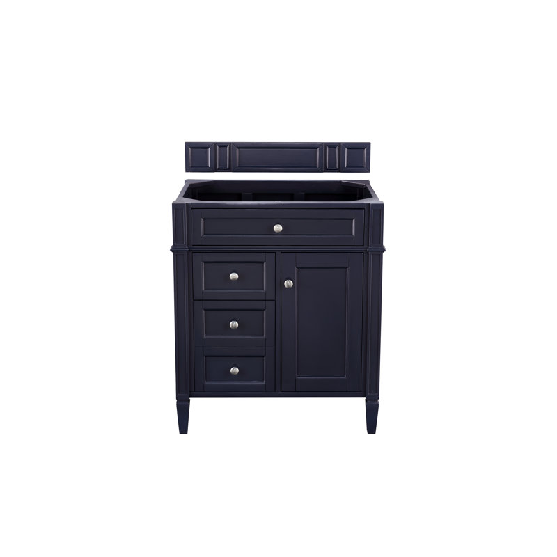 Brittany 30'' W Single Vanity, White Zeus, Victory Blue, 8" Widespread