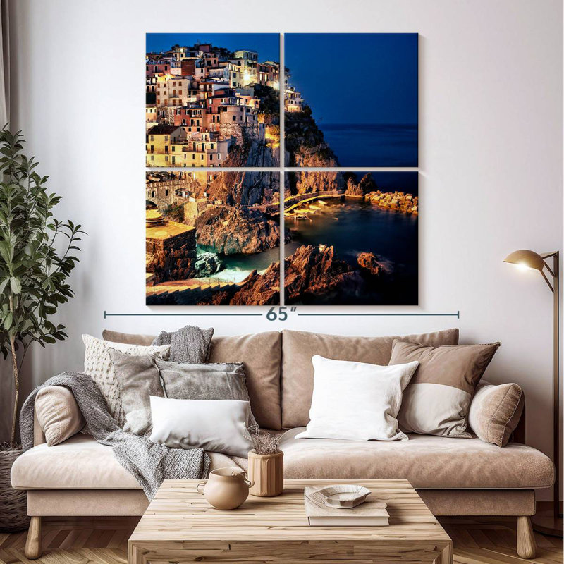 Gillard Manarola au Cinque De Terre, Italie, H 50 po x l 50 po
