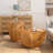 Vintage Style Bucket Shaped Coffee Table Set(Set of Two Pieces)