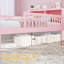Lit simple taille rose avec coffre-fort et compartiments de rangement-1217828755