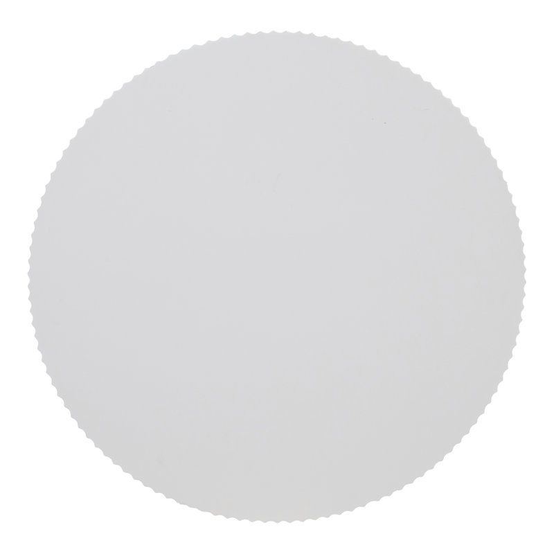 Ensemble de table basse ronde cannelée Zane 3 pièces, Blanc