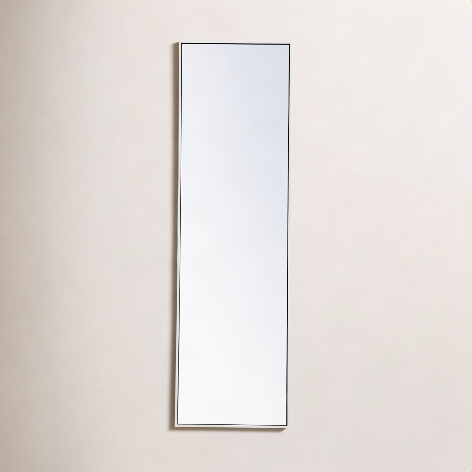 Sabine Metal Rectangle Wall Mirror, 60" x 18", Silver