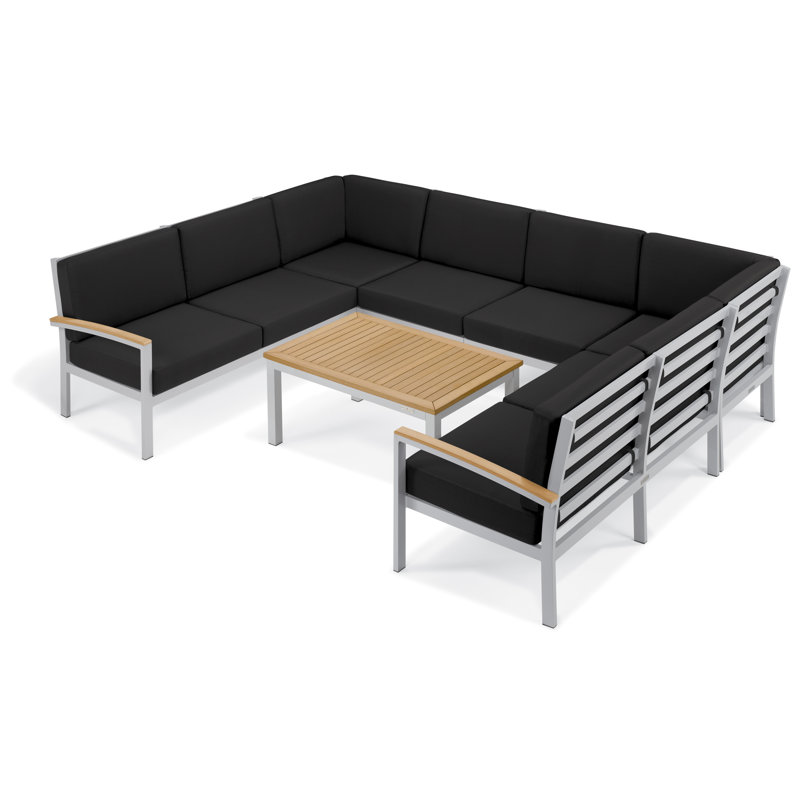 Causeuse modulaire Travira (droite), Noir de jais