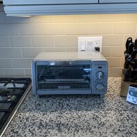  BLACK+DECKER TO1785SG Crisp N Bake Air Fry Toaster Oven,  4-Slice, Gray: Home & Kitchen
