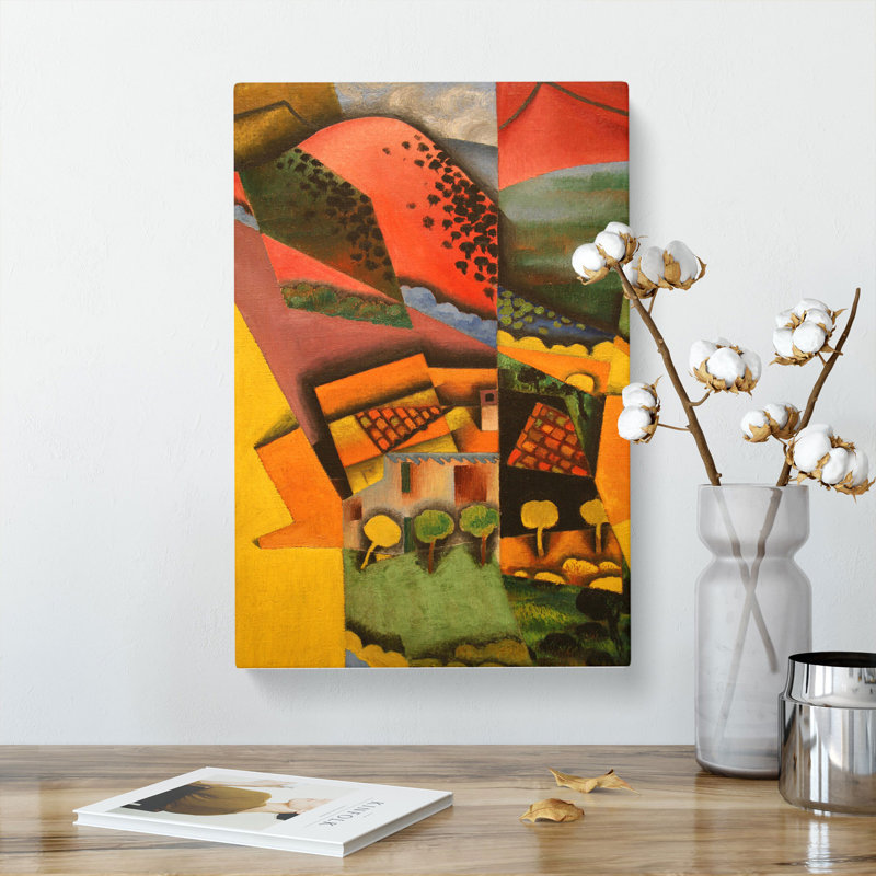 Landscape by Juan Gris - Wrapped Canvas Painting, 76cm H x 50cm W x 3cm D