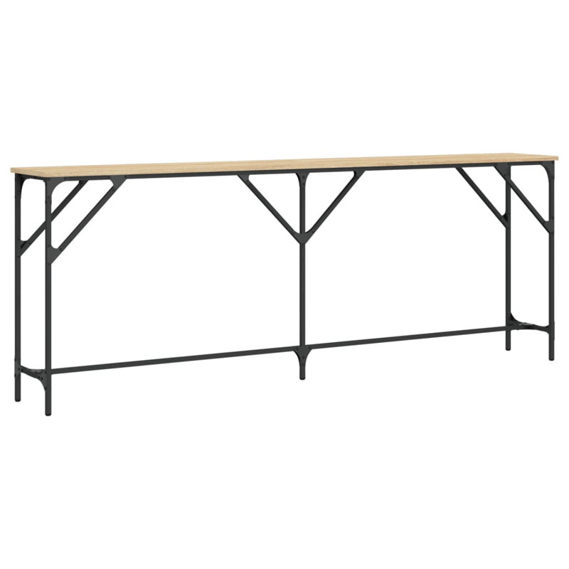 Virdia Console Table, 29.5" H x 55.1" W x 9.1" D, Sonoma Oak