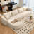 111" Modular Sectional Couches Luxury Modern Curved Back Sofa,Minimalist Comfy L-Shape Boneless Cloud Couch for Living Room Apartment,(Left Facing Chaise,White)-931290458-931290449-931290455