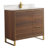 Gesel 36'' Single Bathroom Vanity with Stone Top-822512976-822512981-868973381