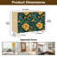 Buffet Buffet avec rangement Elegant Floral Teal Gold