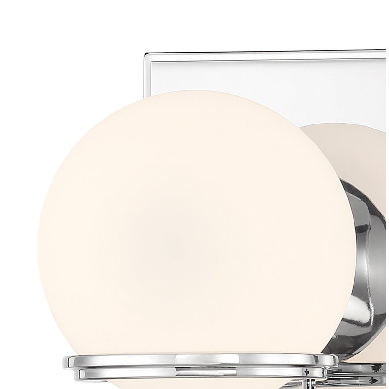 Ivy Bronx Condola Chrome With Etched Opal Led Vanity Light, 1