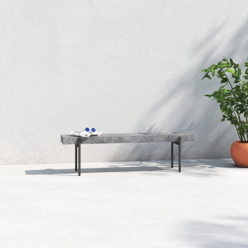 Jorgen Metal Outdoor Bench