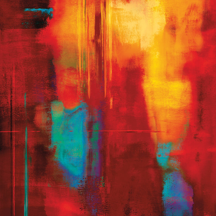 « zone i », reproduction d’art sur toile, H 12 po x l 12 po x P 0,75 po, Toile tendue