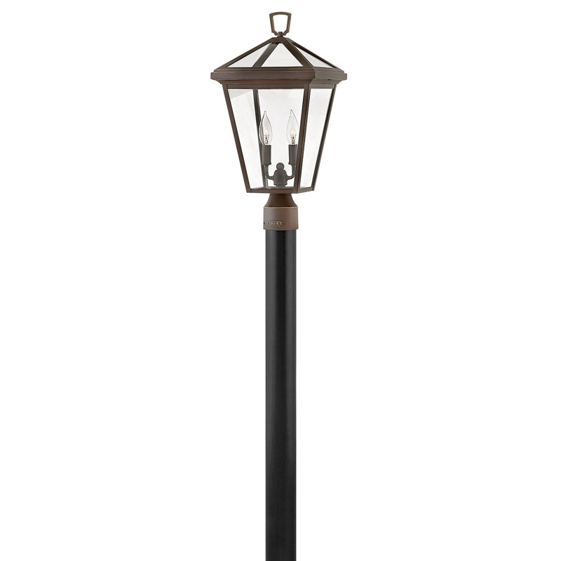 Tête de lanterne câblée à 1 lumière H 20,25 po Alford Place, Bronze huilé