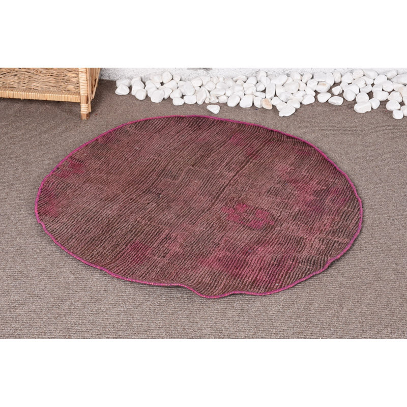 Petits tapis de 3,1 x 3 pi, tapis rétro, tapis rose moderne, tapis de luxe, tapis turcs, tapis aztèque, tapis bohème