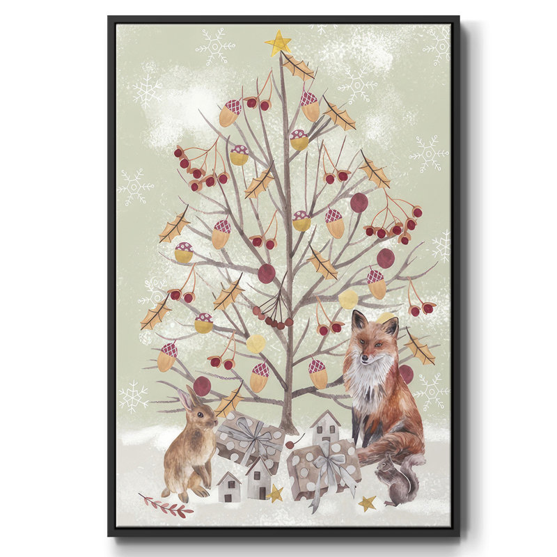 Collection Christmas Time, toile tendue avec châssis en B, Noir, H 25 po x l 17 po x P 1,5 po