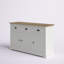 52" Solid Pine Sideboard Cabinet with 3 Doors 3 Drawers and Adjustable Shelf-97091313