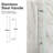 56"-60"W X 72"H Frameless Single Sliding Shower Door – 5/16" (8Mm) Clear Tempered Glass, Bypass Design-121998751